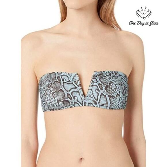 Vicious Young Babes V-Wire Bandeau Bikini Top Swimsuit Size L - Picture 1 of 5